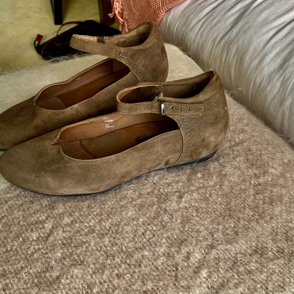 Suede shoes...Mary Janes